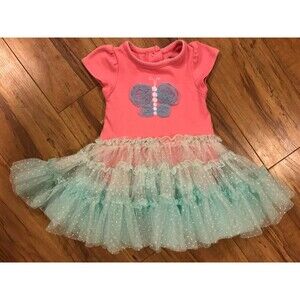 Girl's 9-12 Months One piece Bodysuit with Tutu Mini Muffin short sleeve